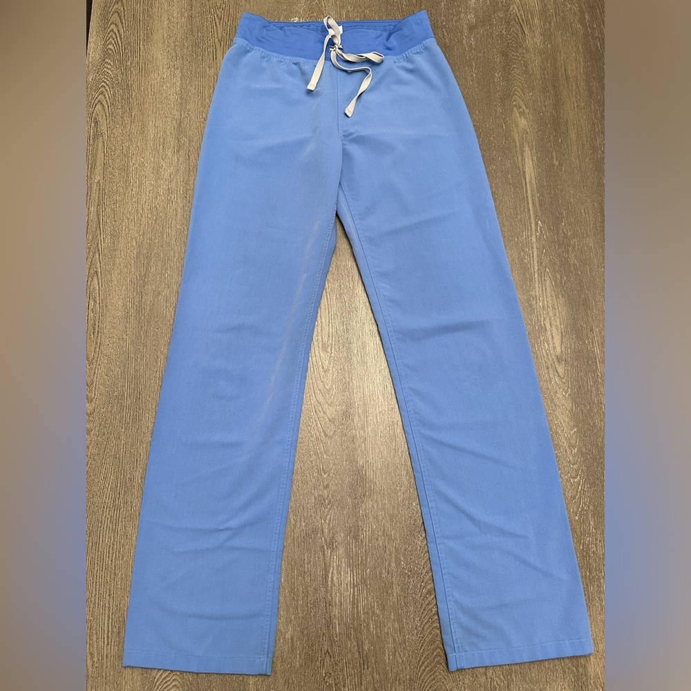 FIGS LIVINGSTON CEIL BLUE SCRUB PANTS - Size Extra Small Tall
